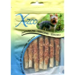 X-ZOO Kurczak na pałeczkach ze skóry wołowej 100 G